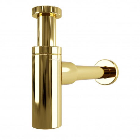 Сифон для раковины WasserKRAFT A173 цвет золото глянцевое
