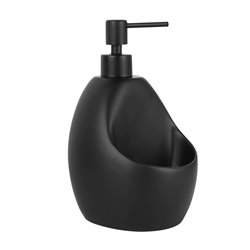 Дозатор жидкого мыла с емкостью для губки WasserKRAFT K-8099BLACK черный