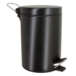 Ведро для мусора WasserKRAFT 3 литра K-633BLACK черное матовое