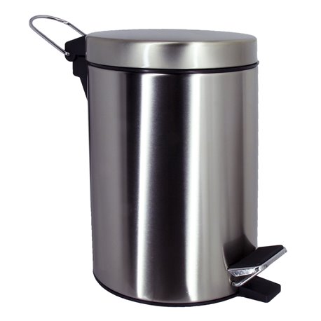 Ведро для мусора WasserKRAFT 3 литра K-633NICKEL цвет никель