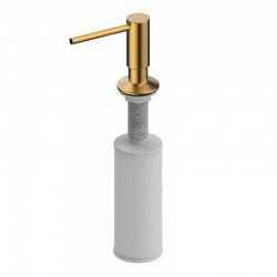 Дозатор жидкого мыла встраиваемый WasserKRAFT K-75993 матовое золото