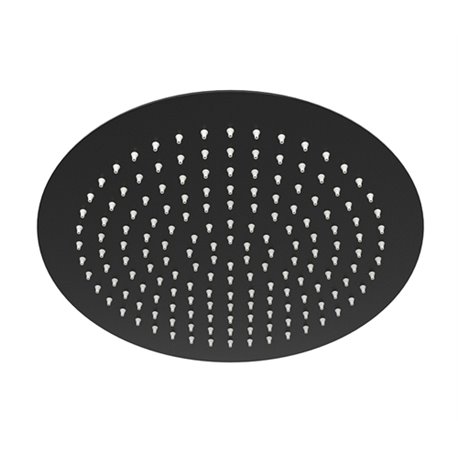 Верхний душ WasserKRAFT A160 круглый 300 мм, цвет черный матовый