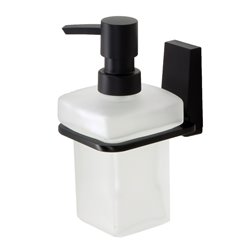 Дозатор жидкого мыла навесной WasserKRAFT Abens K-3299, черный матовый