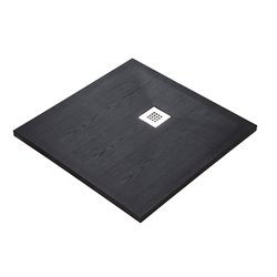 Душевой поддон WasserKRAFT Dill 61T03, квадратный 90x90x3,5 см, черный матовый