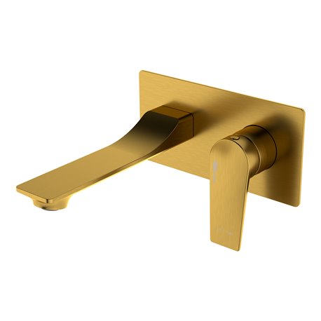 Смеситель WasserKRAFT Aisch 5530 для раковины встраиваемый цвет матовое золото